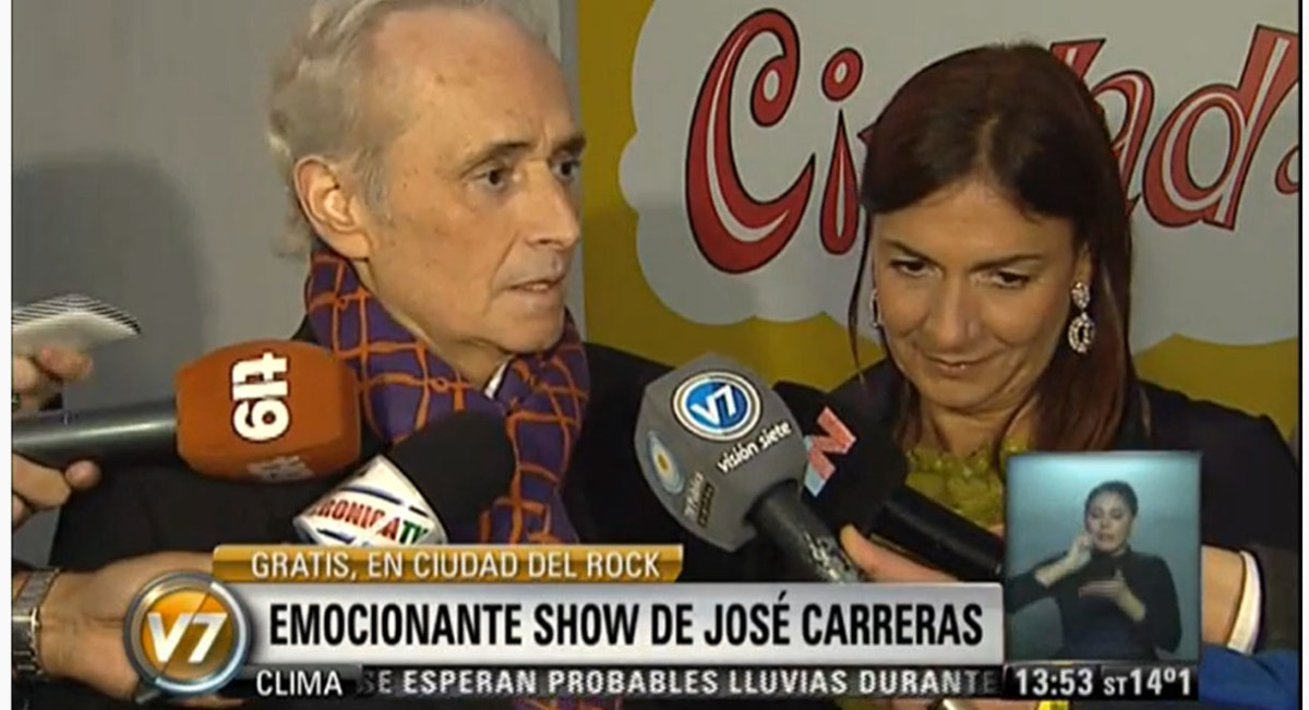 Verónica Cangemi junto a José Carreras
